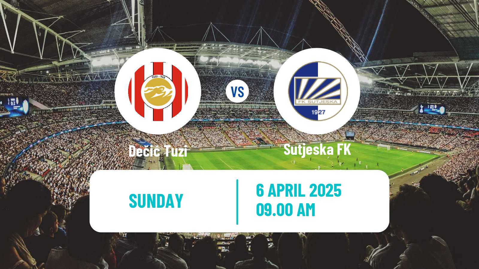 Soccer Montenegrin First League Dečić Tuzi - Sutjeska