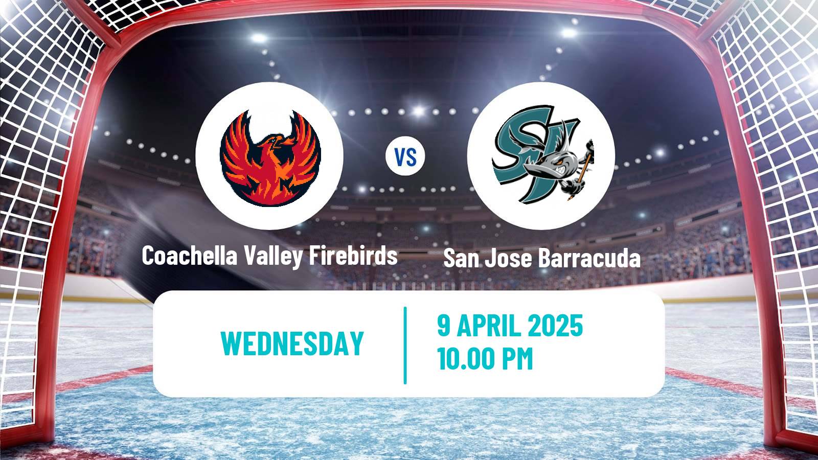 Hockey AHL Coachella Valley Firebirds - San Jose Barracuda