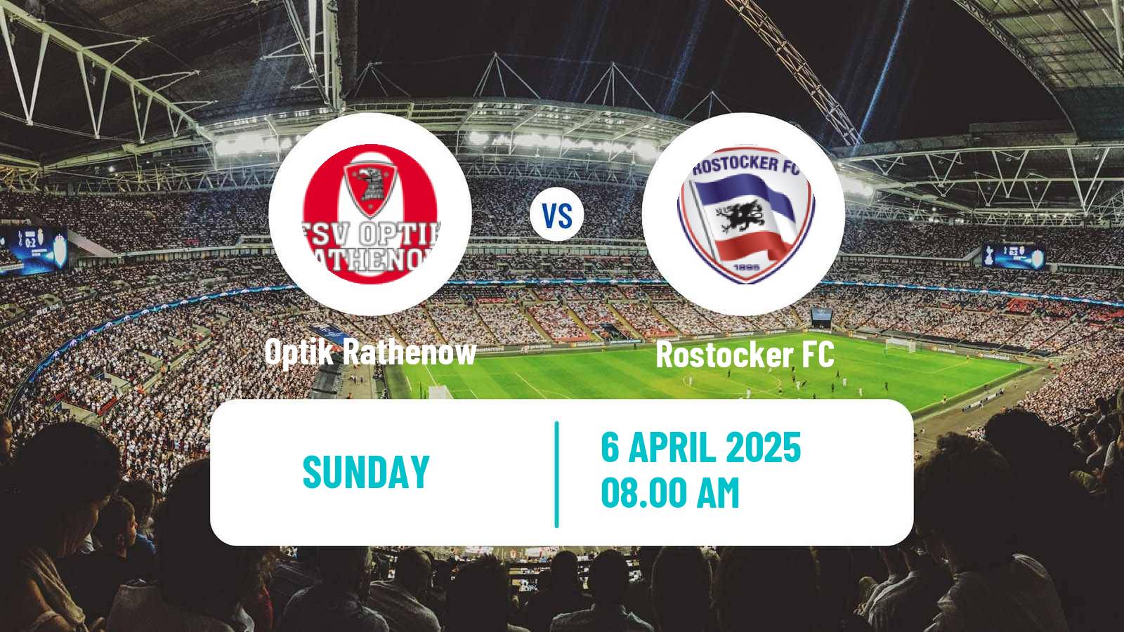 Soccer German Oberliga NOFV-Nord Optik Rathenow - Rostocker FC