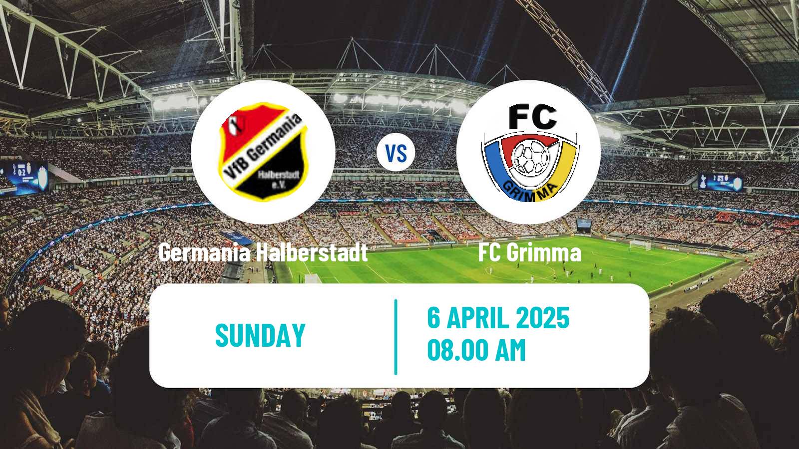 Soccer German Oberliga NOFV- Süd Germania Halberstadt - Grimma