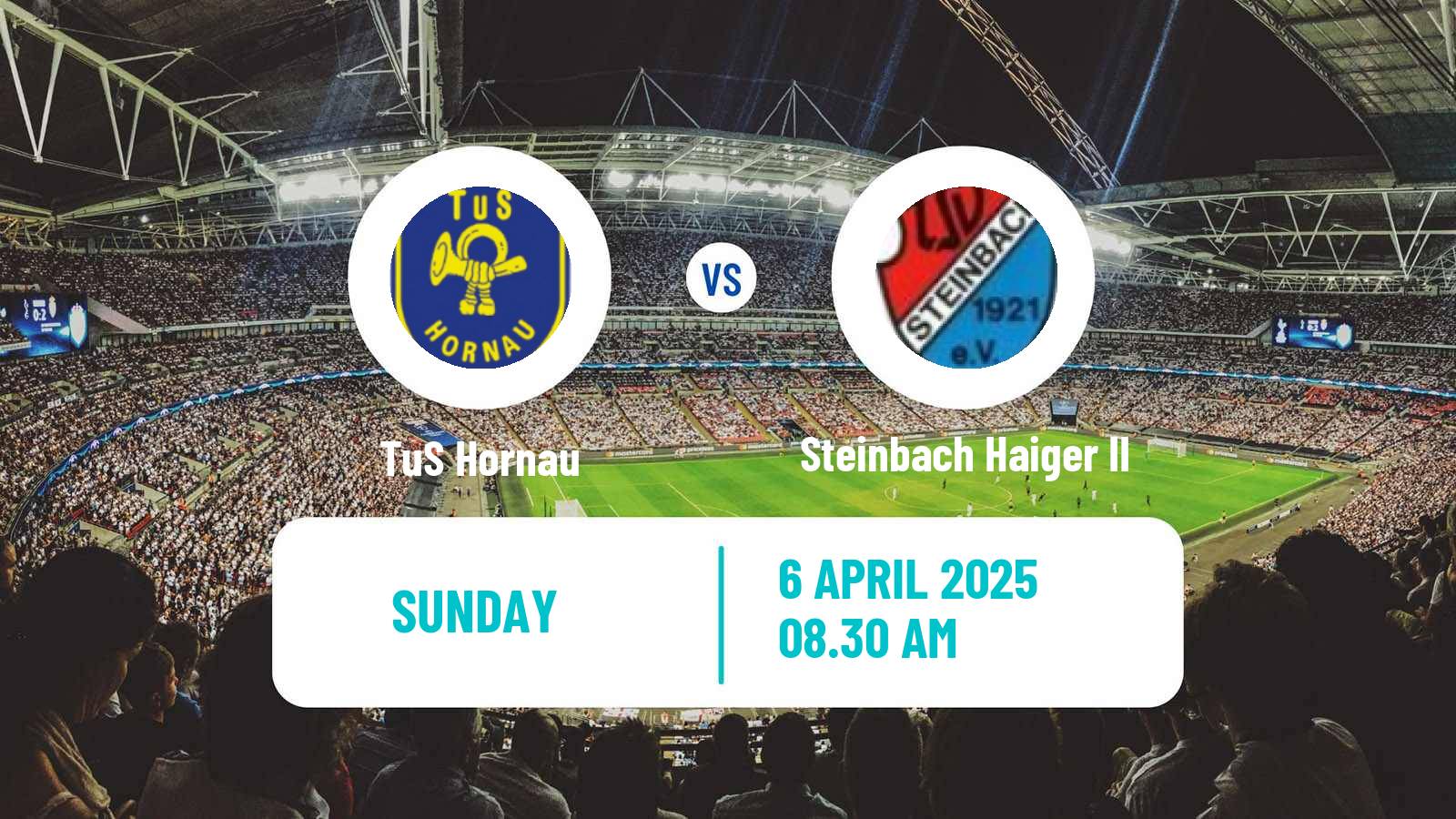 Soccer German Oberliga Hessen Hornau - Steinbach Haiger II