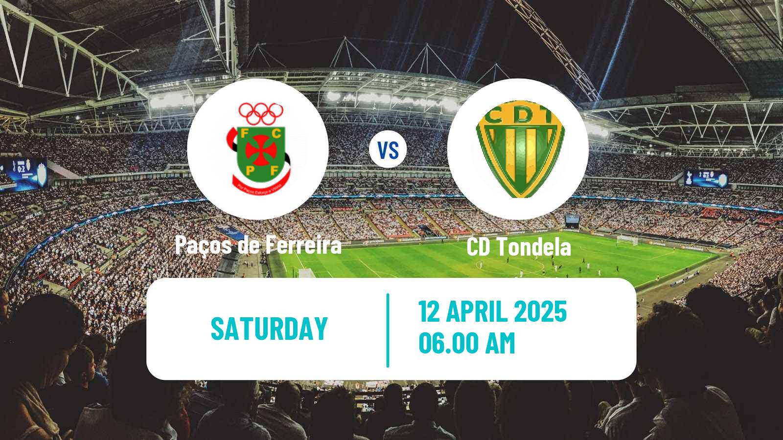 Soccer Portuguese Liga 2 Paços de Ferreira - Tondela
