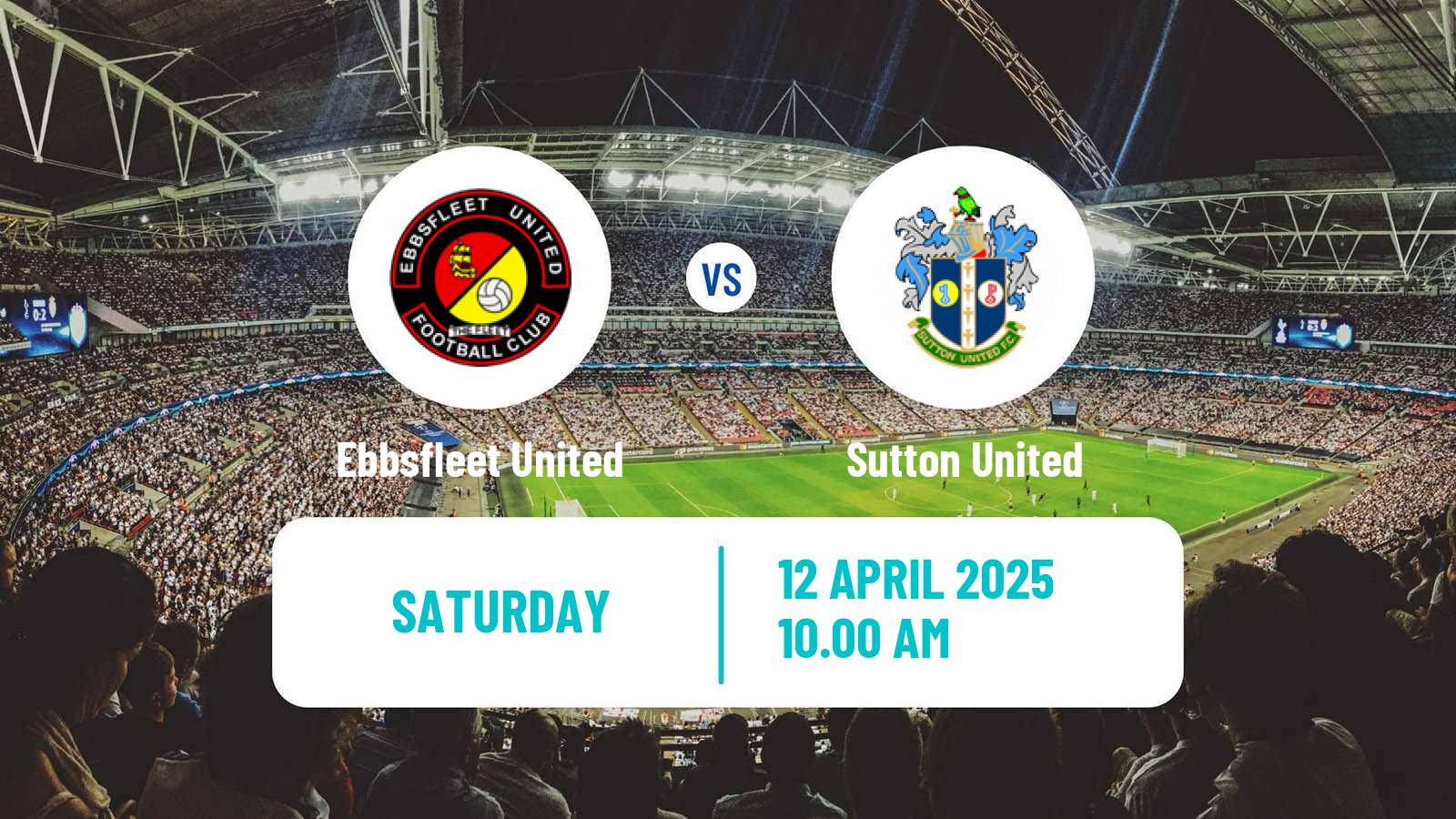 Soccer English National League Ebbsfleet United - Sutton United