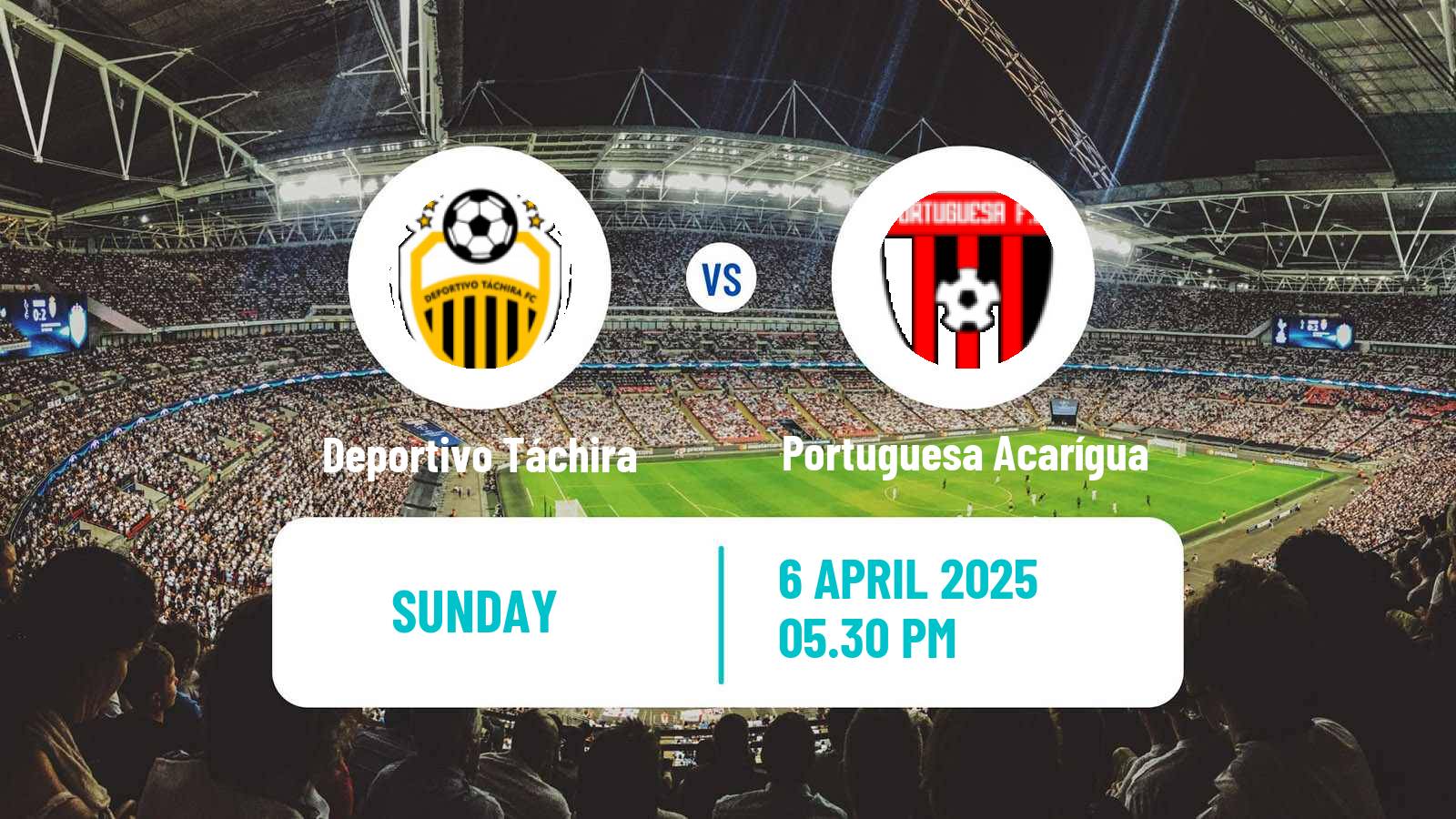Soccer Venezuelan Primera Division Deportivo Táchira - Portuguesa Acarígua