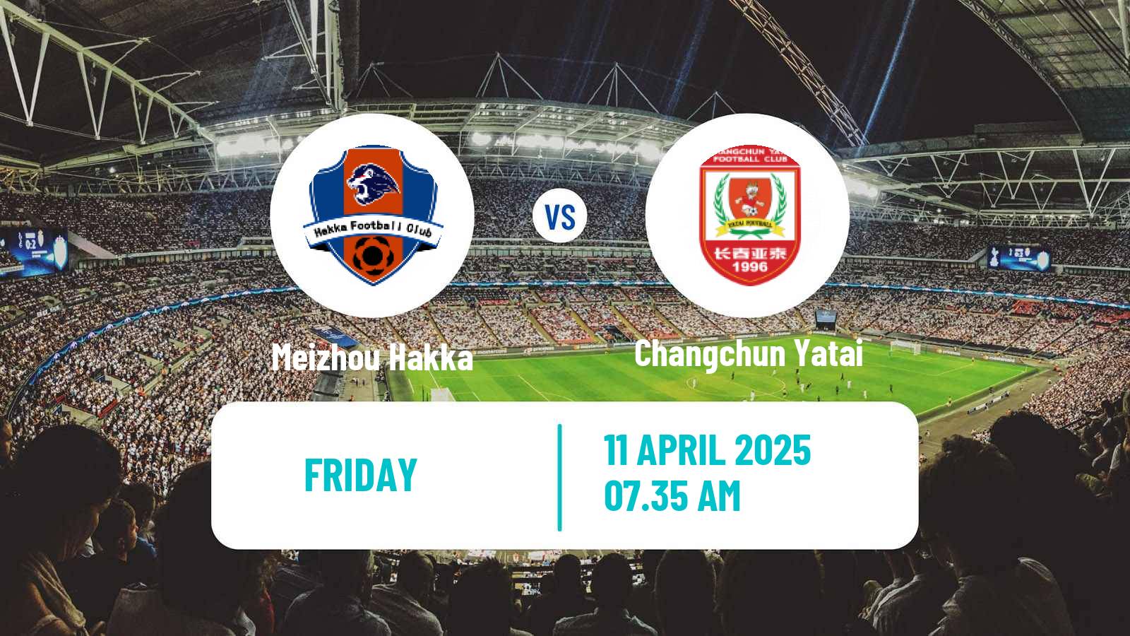 Soccer Chinese Super League Meizhou Hakka - Changchun Yatai