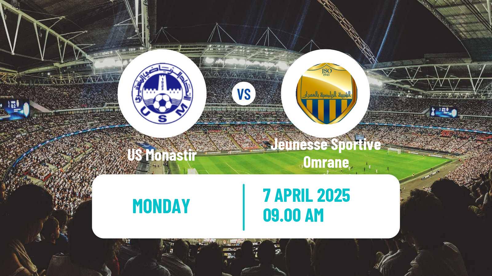 Soccer Tunisian Cup Monastir - Jeunesse Sportive Omrane