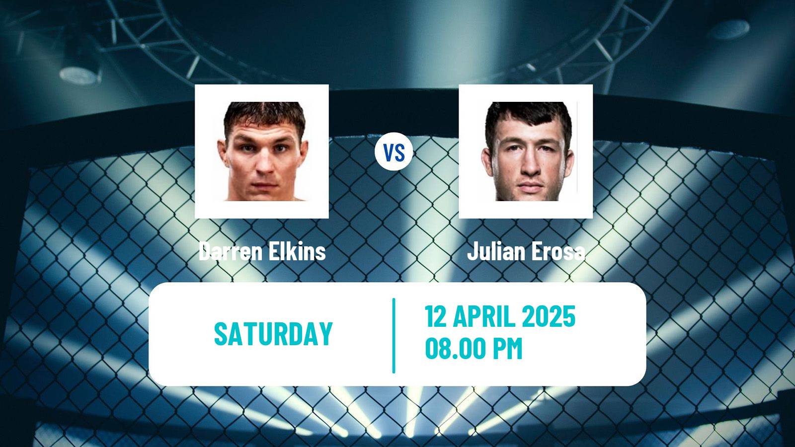 MMA Featherweight UFC Men Darren Elkins - Julian Erosa