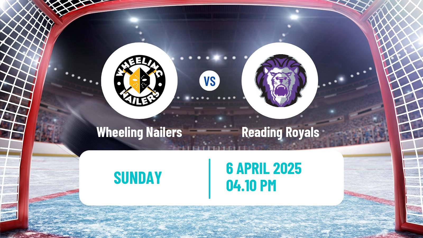 Hockey ECHL Wheeling Nailers - Reading Royals