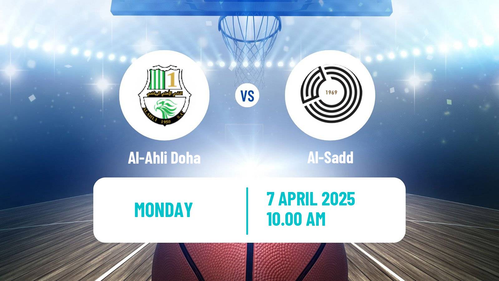 Basketball Qatar Basketball League Al-Ahli Doha - Al-Sadd