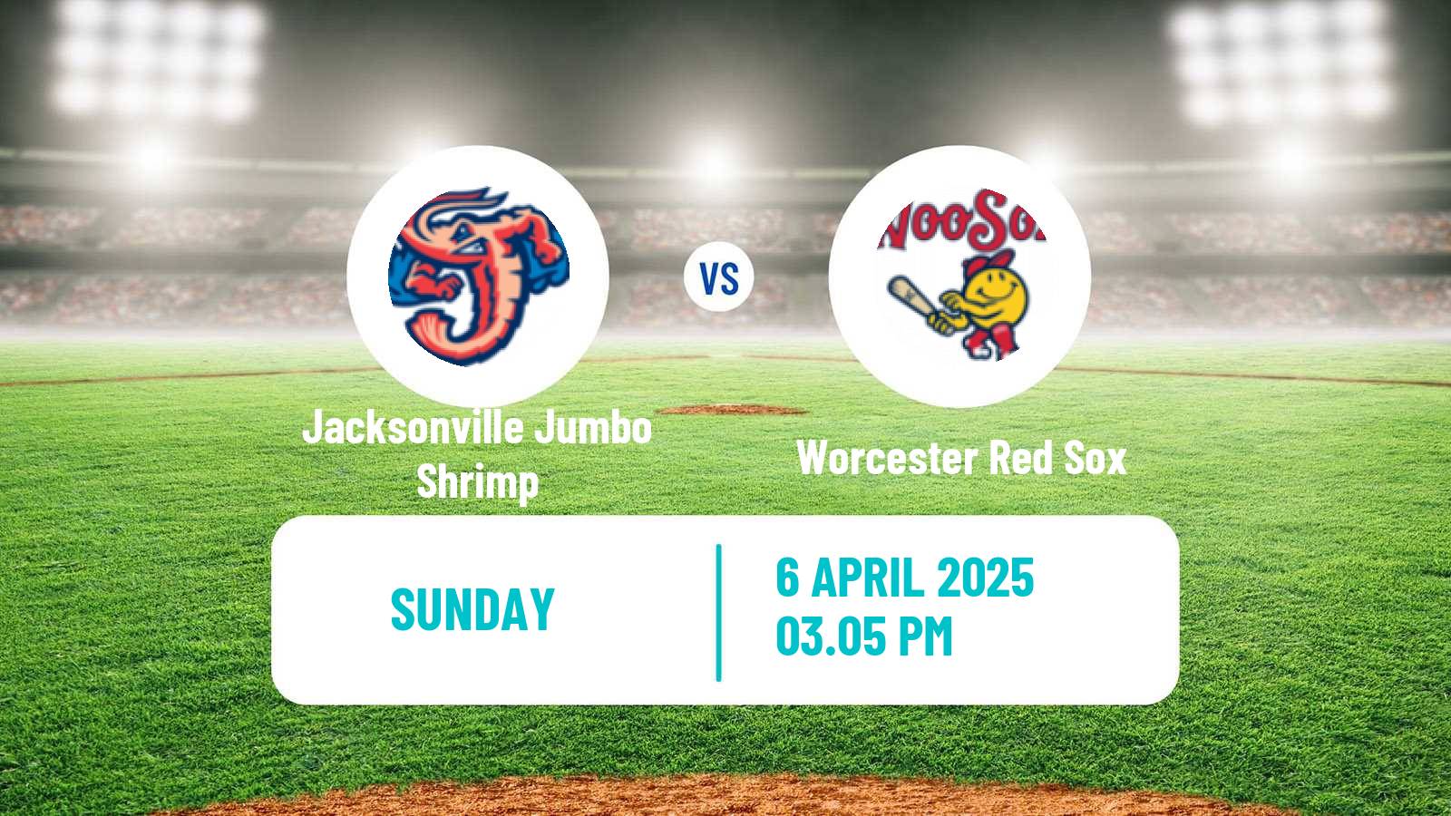 Baseball IL Jacksonville Jumbo Shrimp - Worcester Red Sox