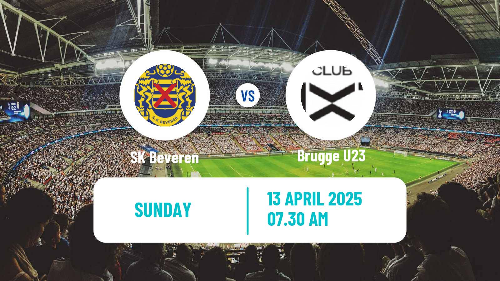 Soccer Belgian Сhallenger Pro League Beveren - Brugge U23