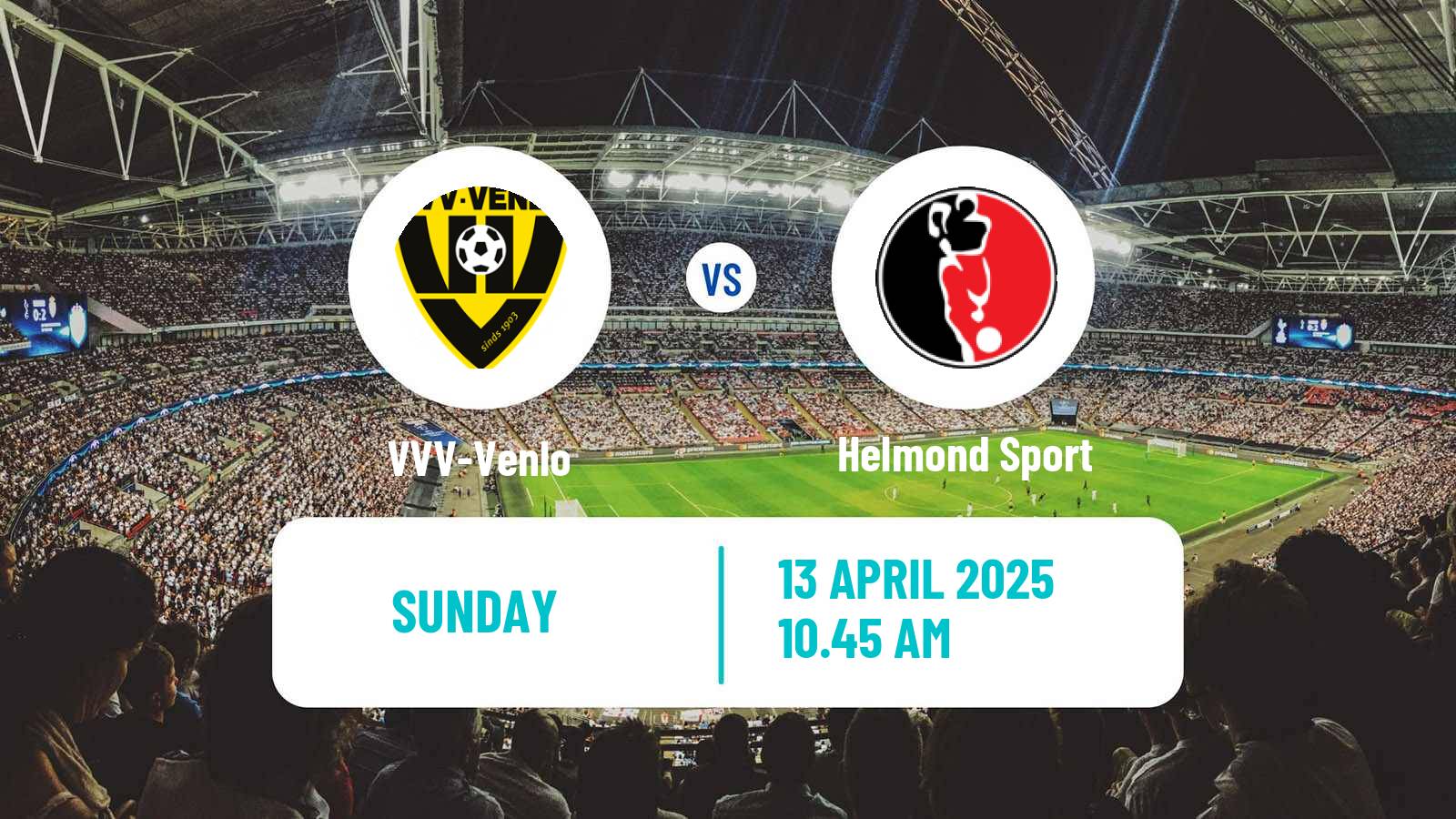 Soccer Dutch Eerste Divisie VVV-Venlo - Helmond Sport