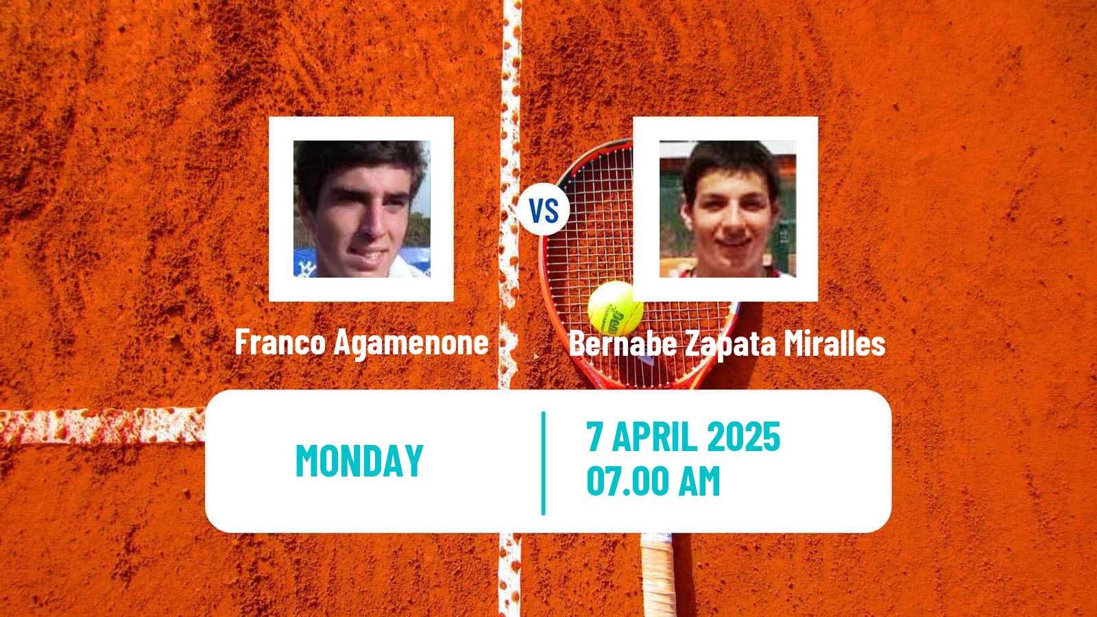 Tennis Madrid Challenger Men Franco Agamenone - Bernabe Zapata Miralles