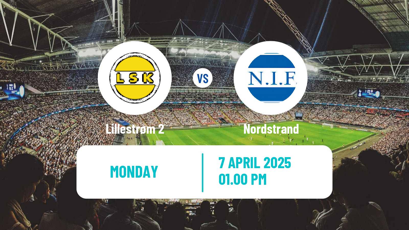 Soccer Norwegian Division 3 - Group 3 Lillestrøm 2 - Nordstrand