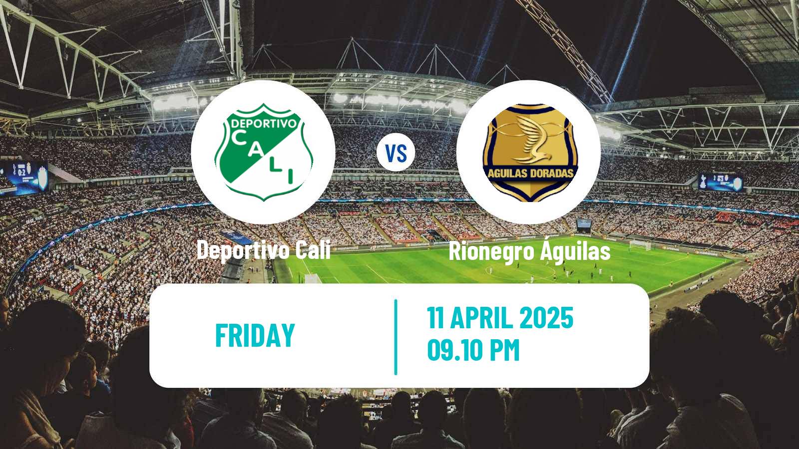 Soccer Colombian Primera A Deportivo Cali - Rionegro Águilas