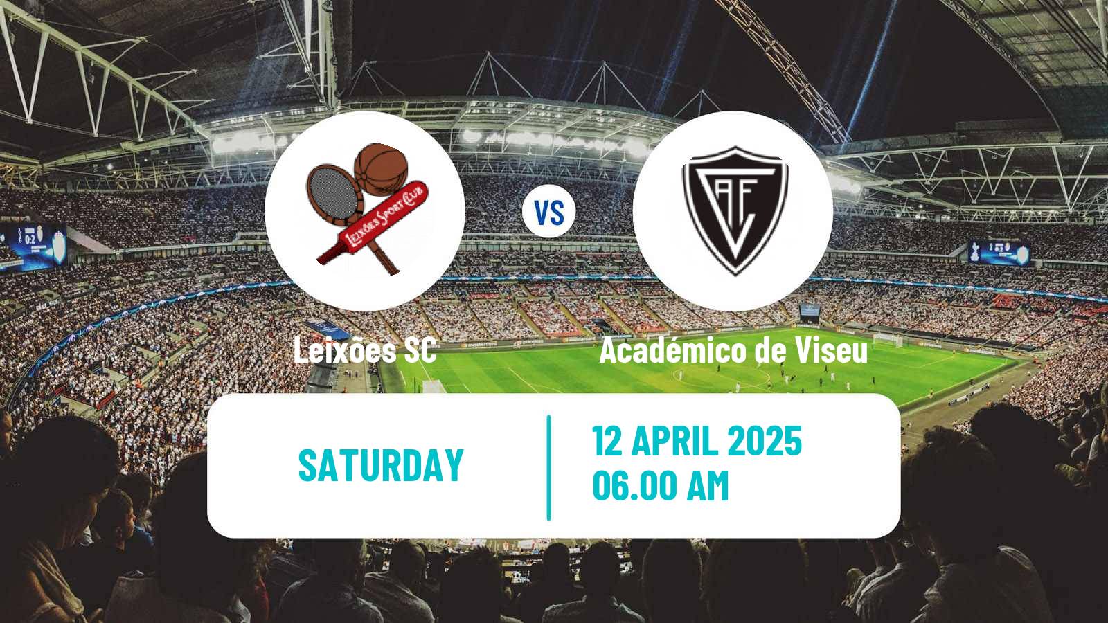 Soccer Portuguese Liga 2 Leixões - Académico de Viseu