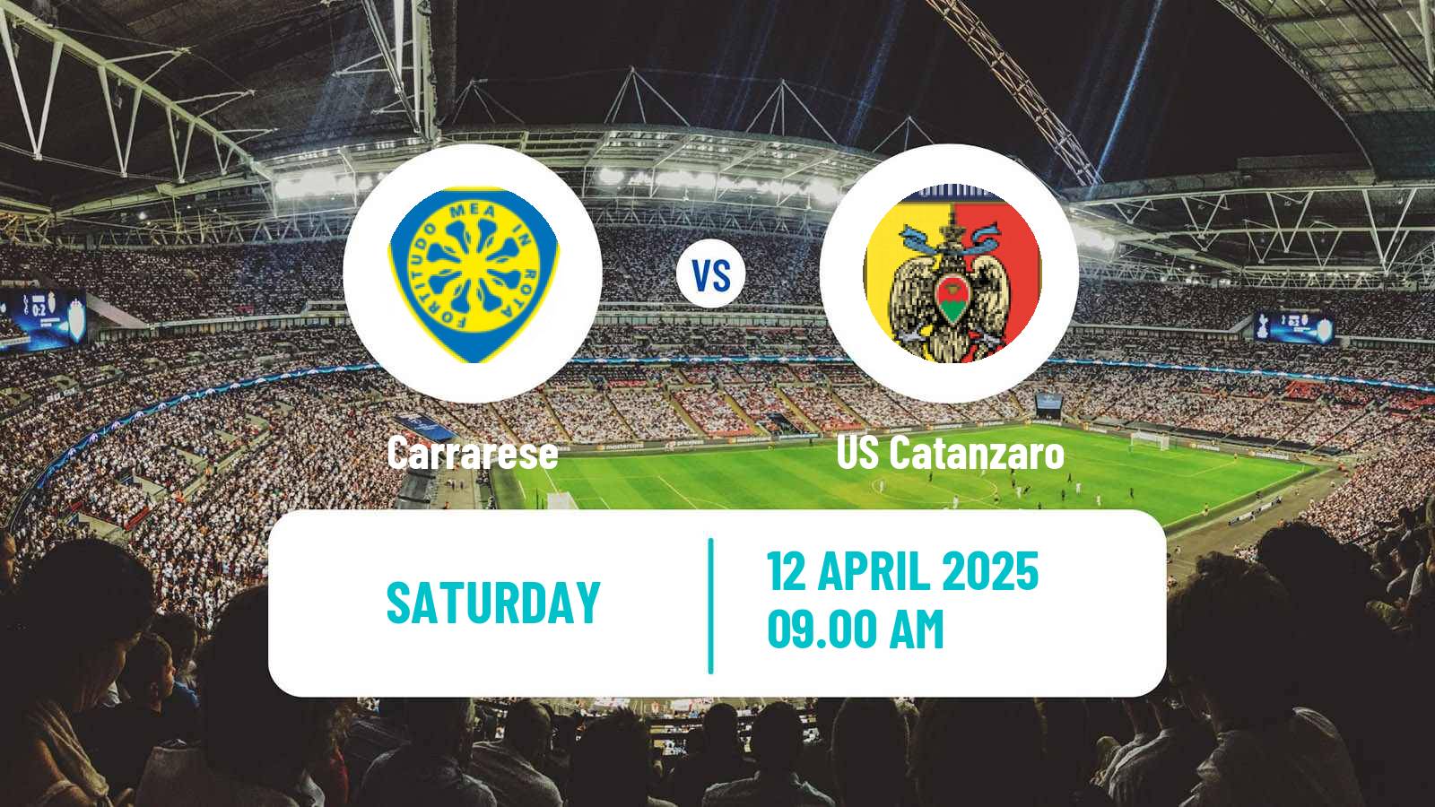 Soccer Italian Serie B Carrarese - Catanzaro