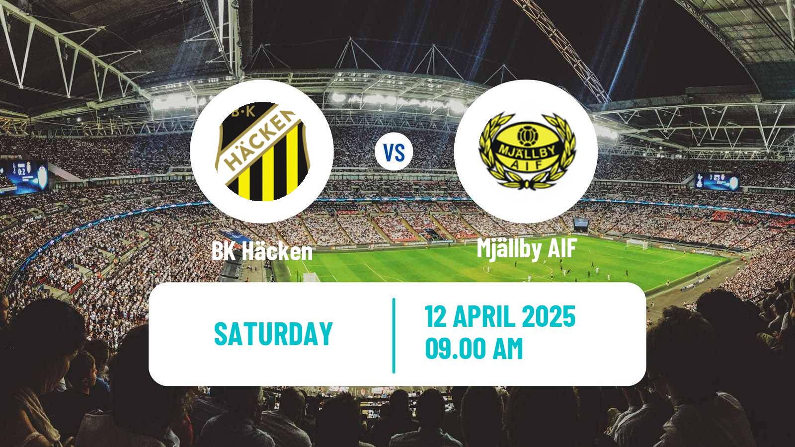 Soccer Swedish Allsvenskan Häcken - Mjällby