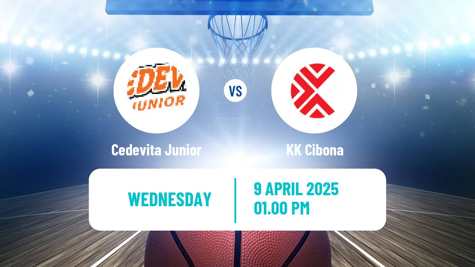 Basketball Croatian Premijer Liga Basketball Cedevita Junior - Cibona