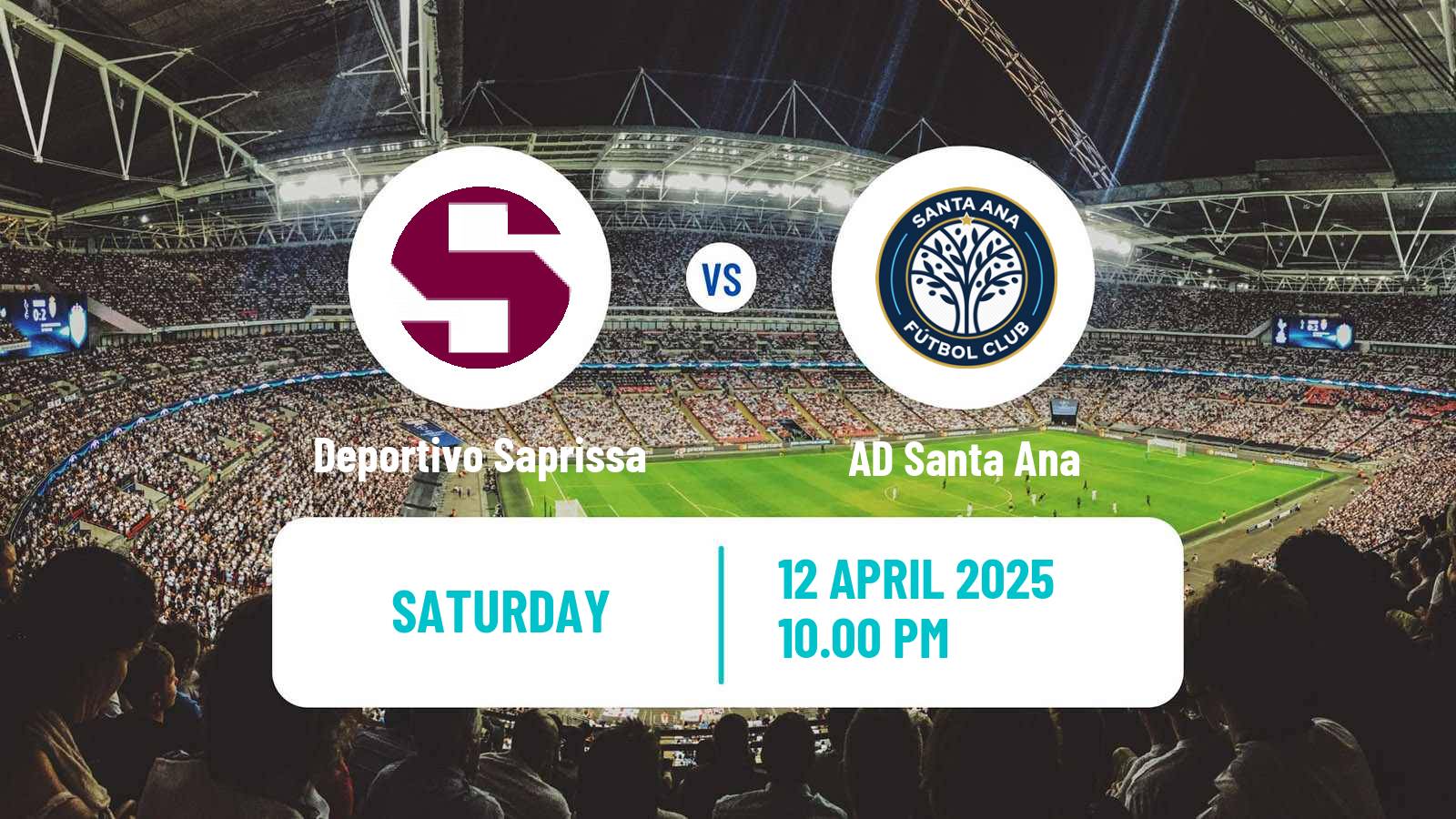 Soccer Costa Rican Primera Division Deportivo Saprissa - Santa Ana