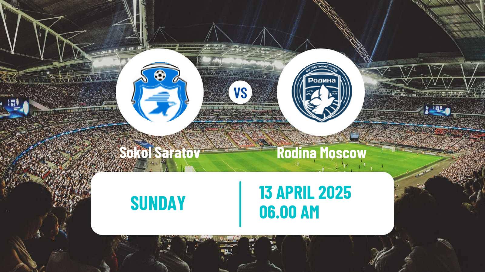 Soccer Russian FNL Sokol Saratov - Rodina Moscow