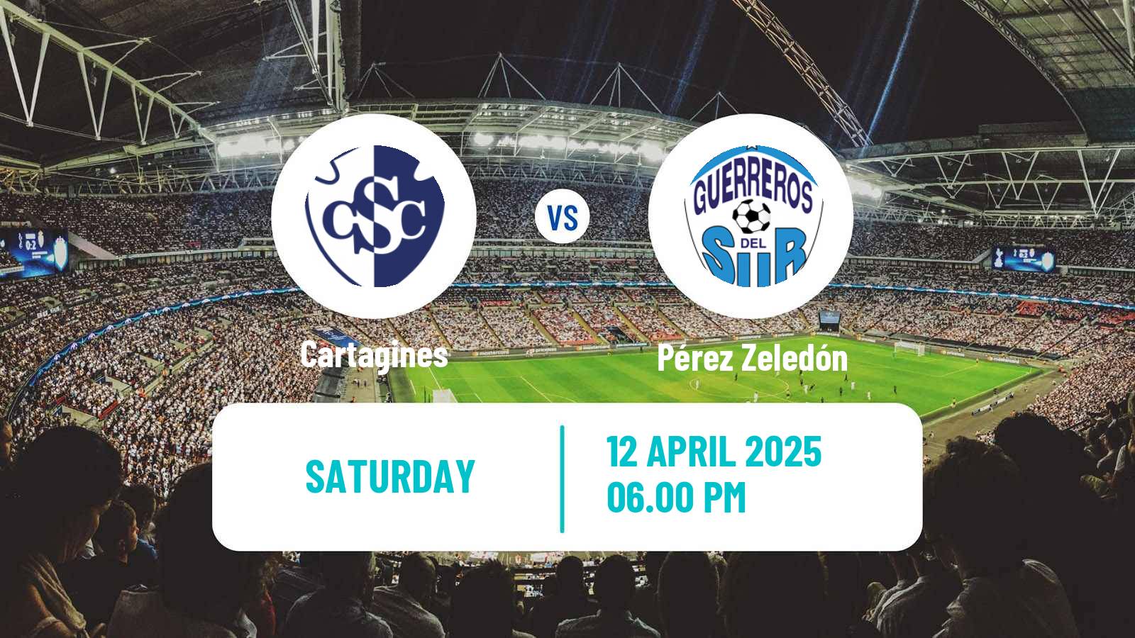 Soccer Costa Rican Primera Division Cartagines - Pérez Zeledón