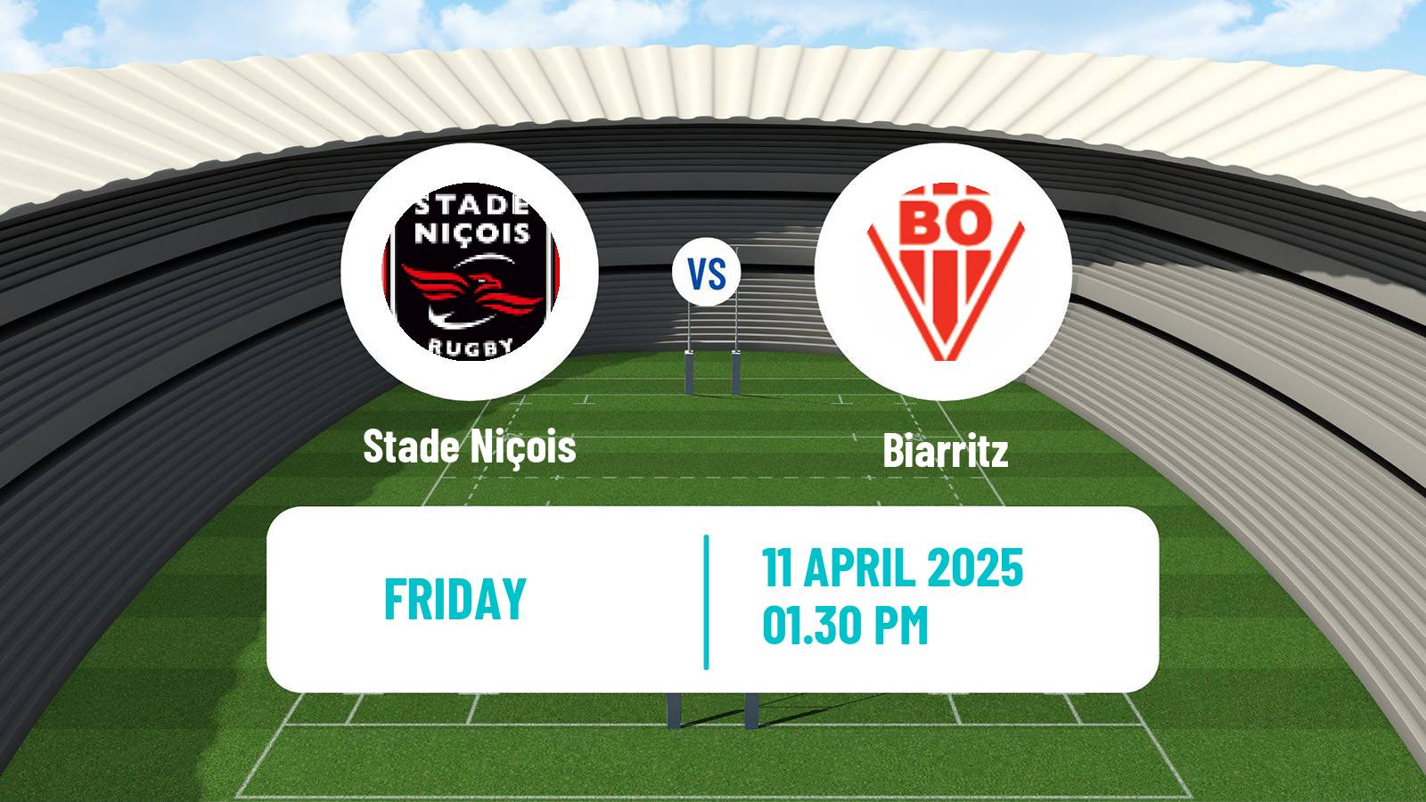 Rugby union French Pro D2 Stade Niçois - Biarritz