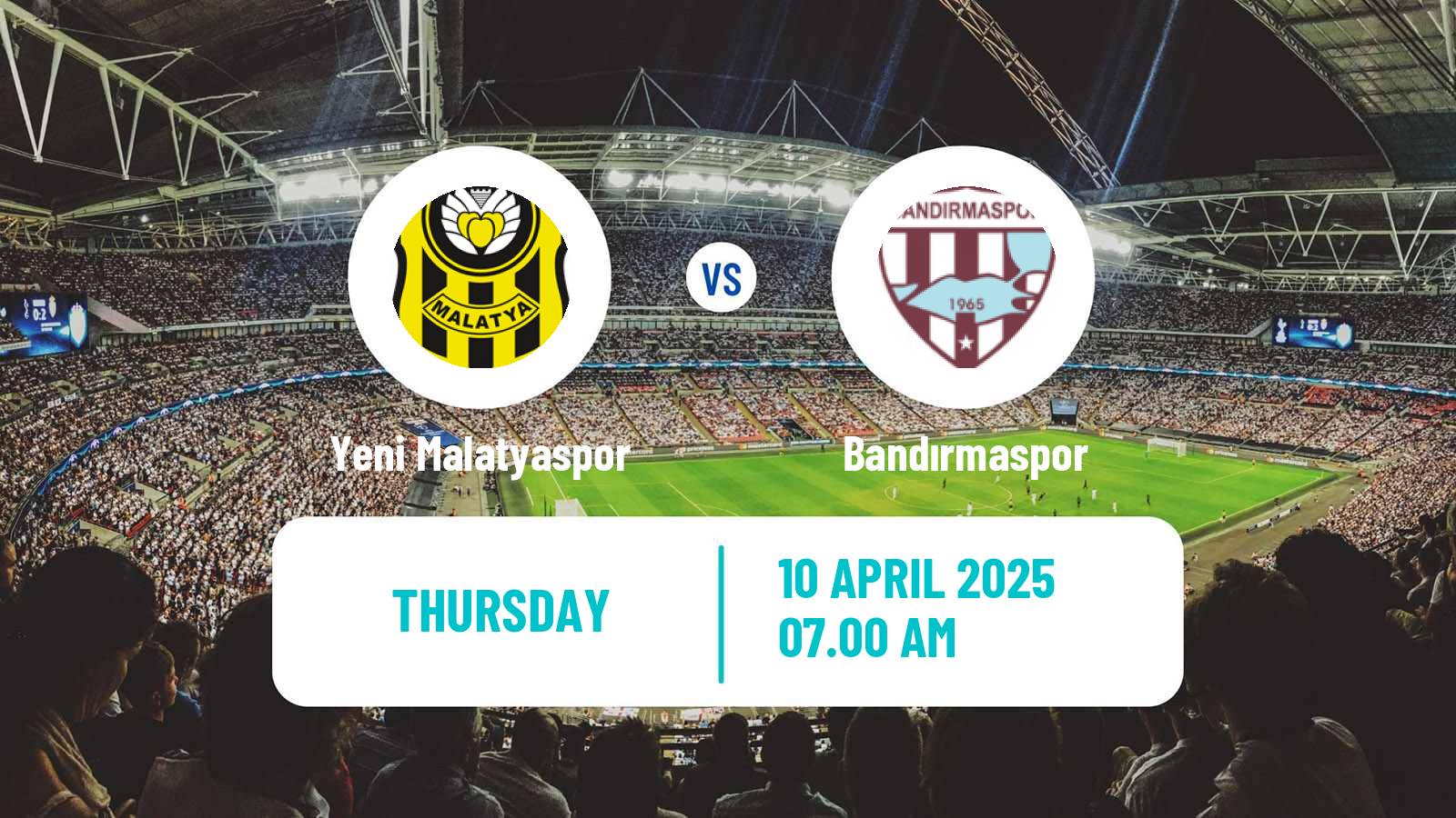 Soccer Turkish First League Yeni Malatyaspor - Bandırmaspor