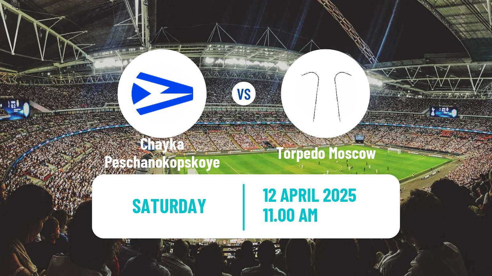 Soccer Russian FNL Chayka Peschanokopskoye - Torpedo Moscow