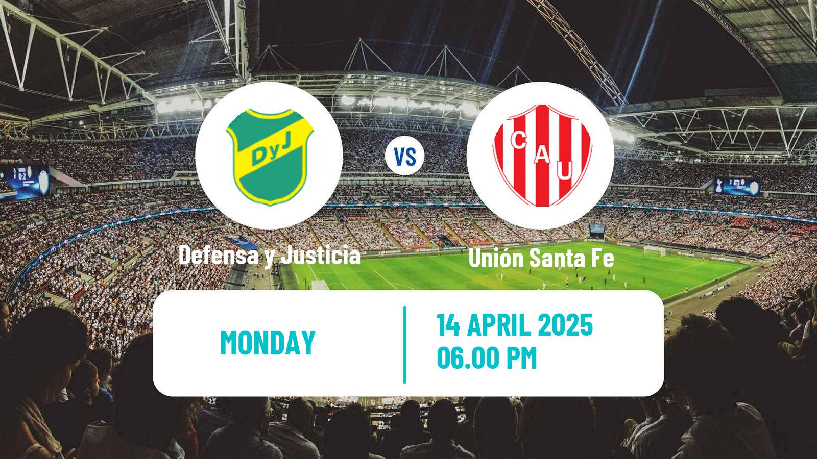 Soccer Argentinian Liga Profesional Defensa y Justicia - Unión Santa Fe