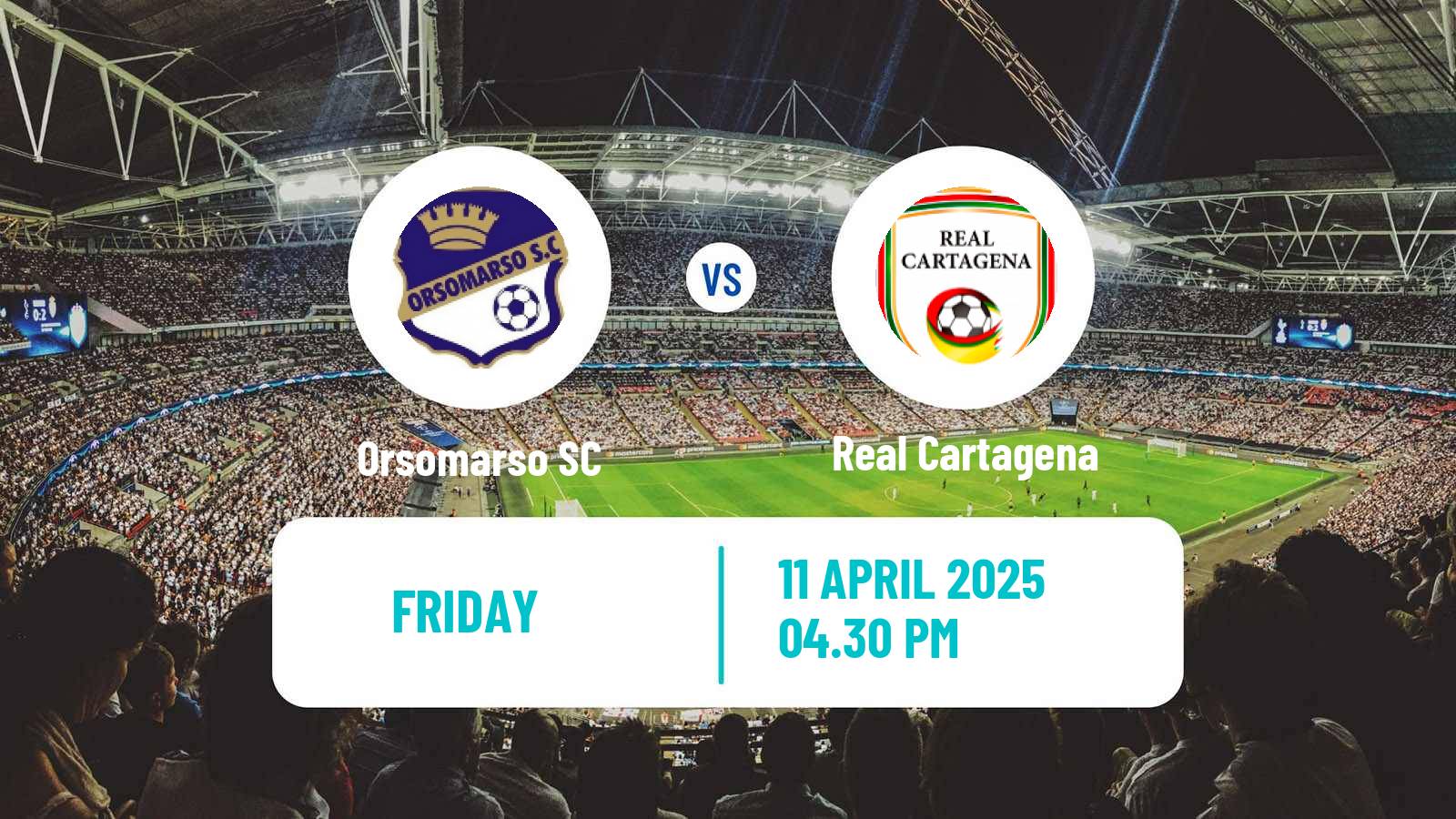 Soccer Colombian Primera B Orsomarso - Real Cartagena