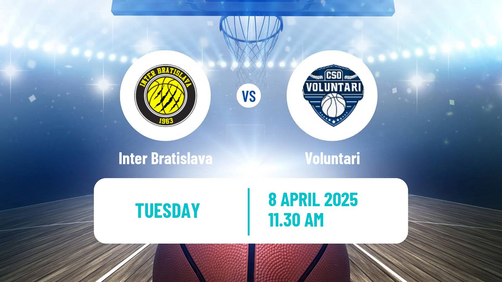 Basketball ENBL Inter Bratislava - Voluntari