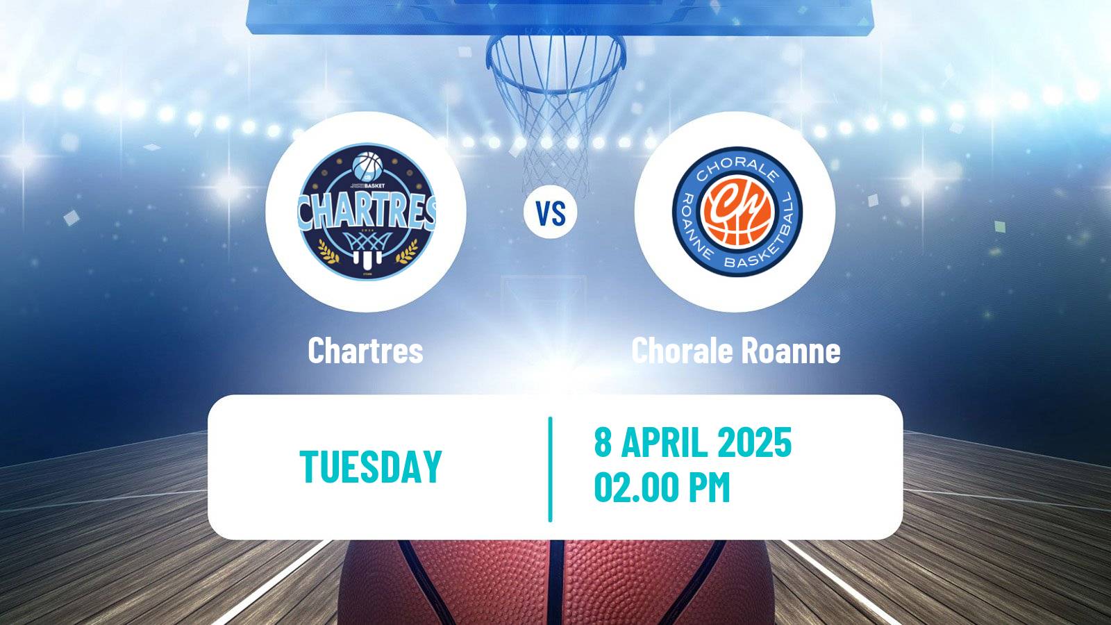 Basketball French LNB Pro B Chartres - Chorale Roanne