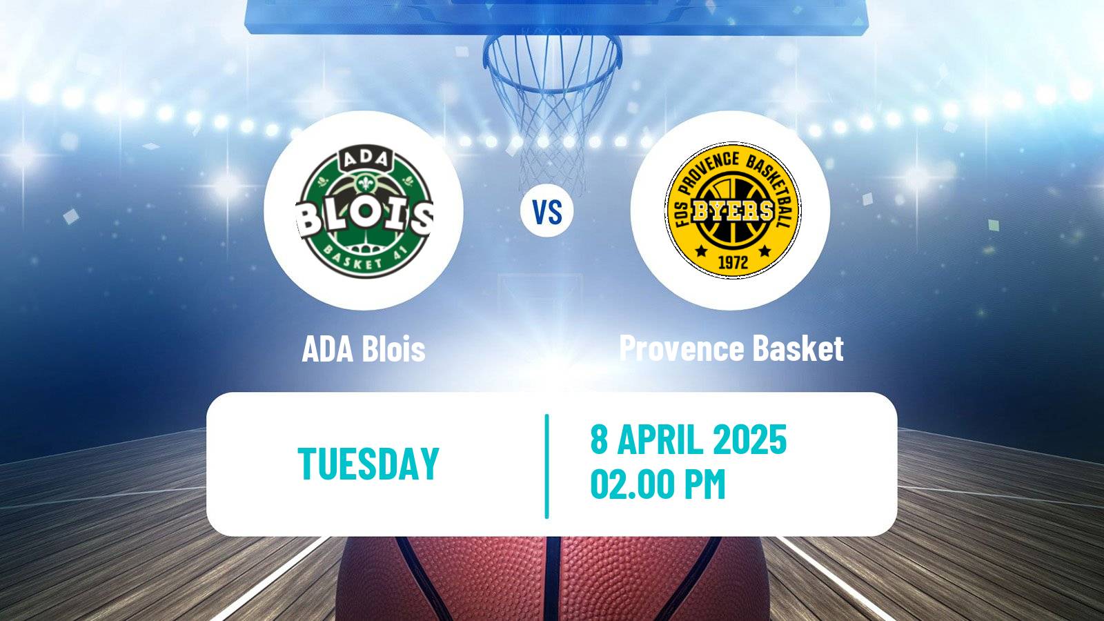 Basketball French LNB Pro B ADA Blois - Provence Basket
