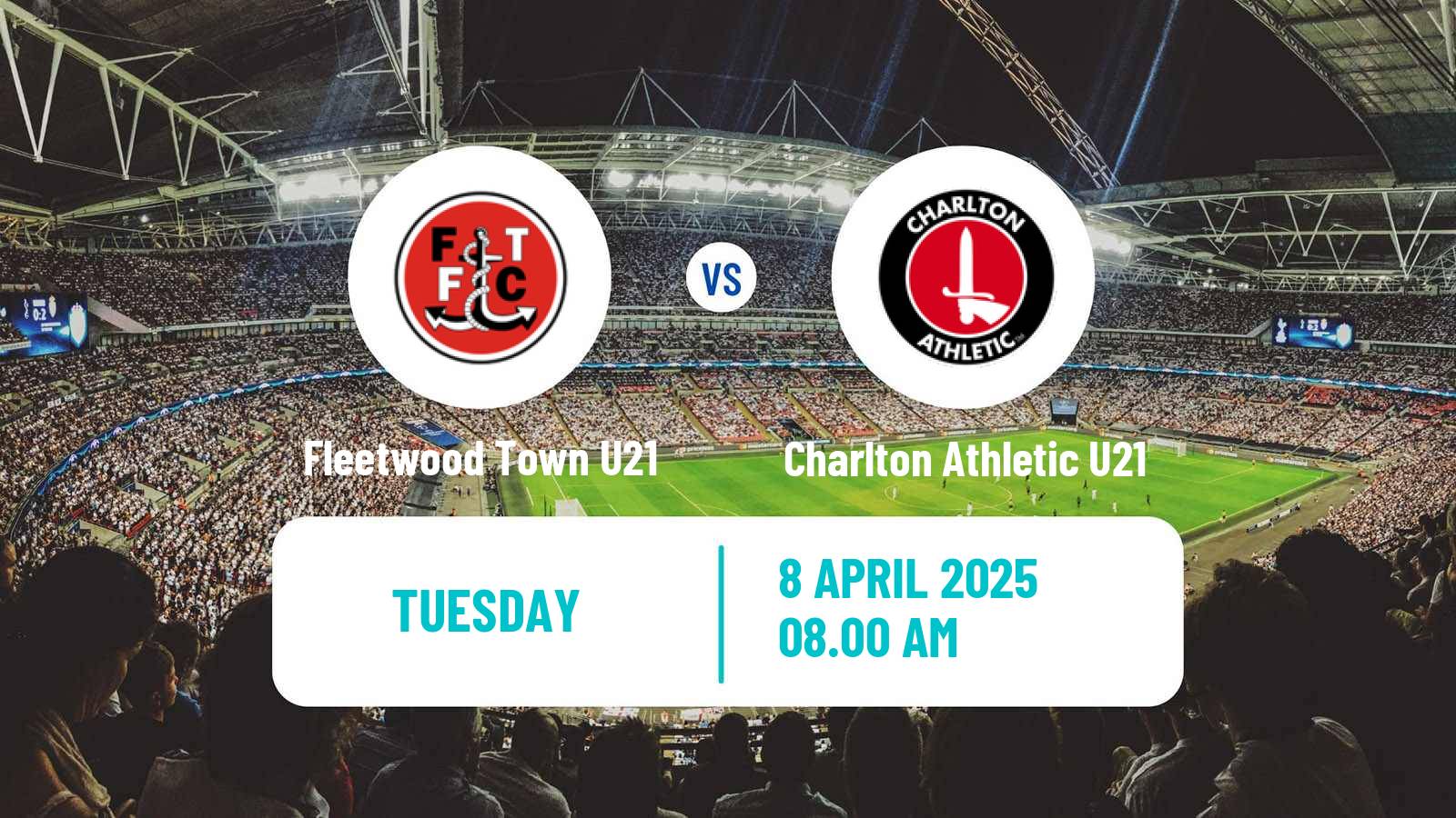 Soccer English Professional Development League Fleetwood Town U21 - Charlton Athletic U21