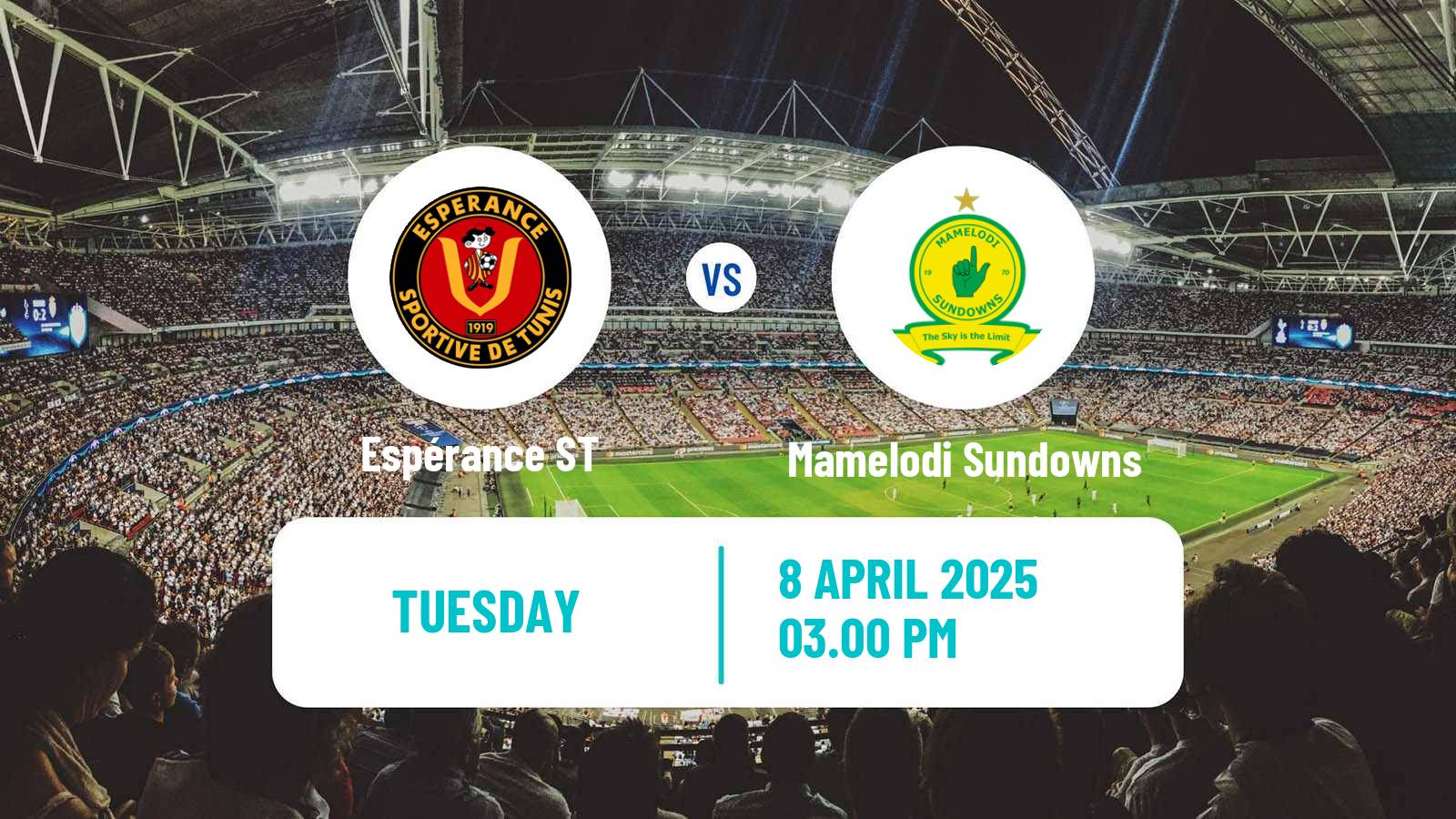Soccer CAF Champions League Espérance ST - Mamelodi Sundowns