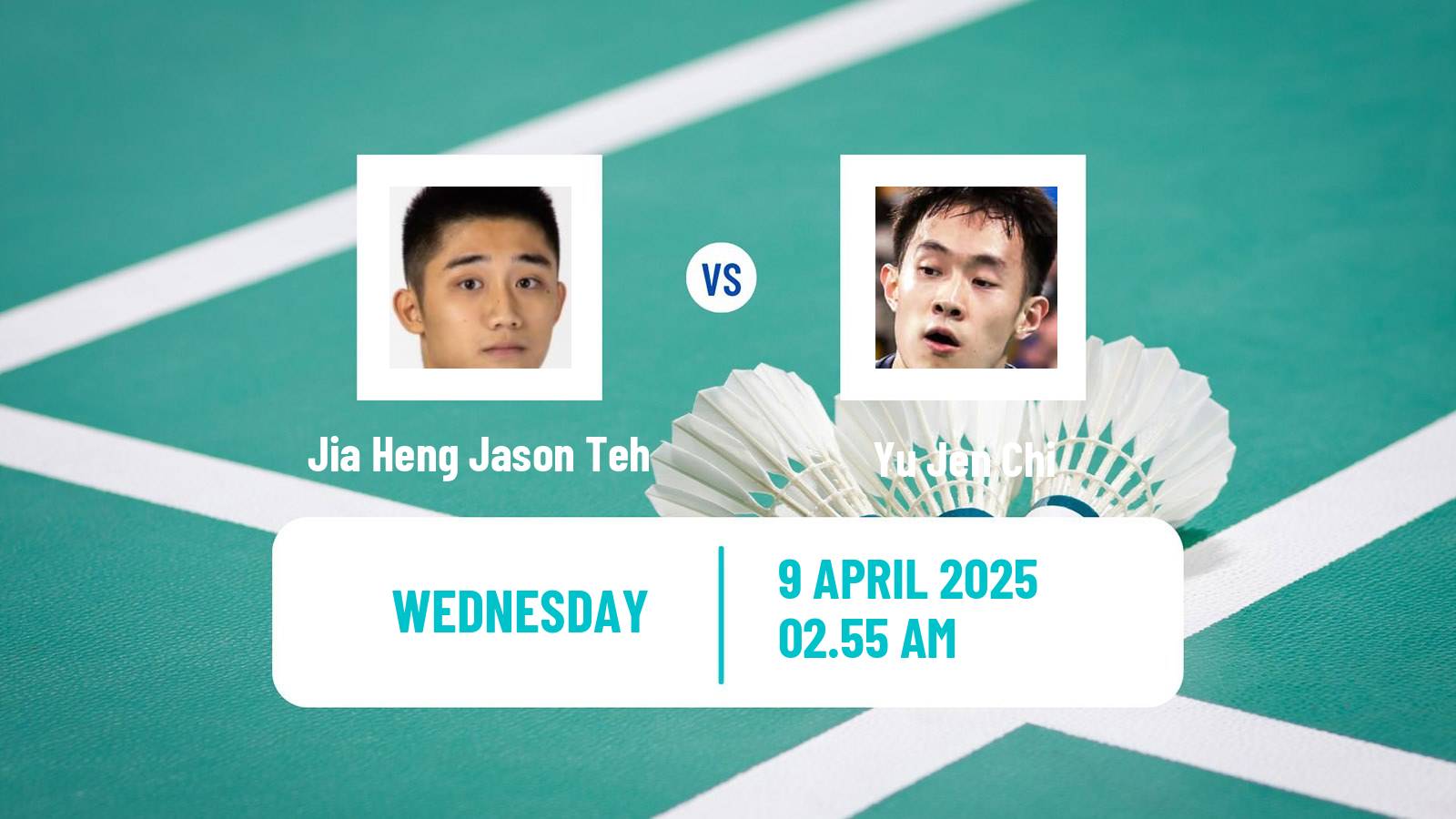 Badminton BWF Asia Championships Men Jia Heng Jason Teh - Yu Jen Chi