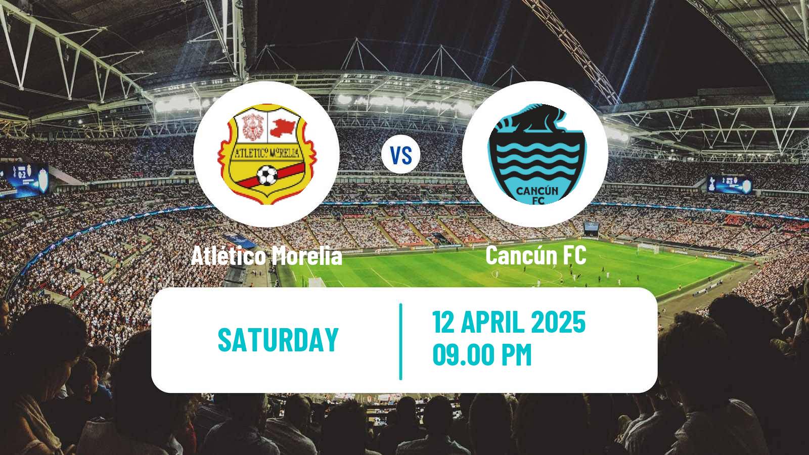 Soccer Mexican Liga de Expansion MX Atlético Morelia - Cancún