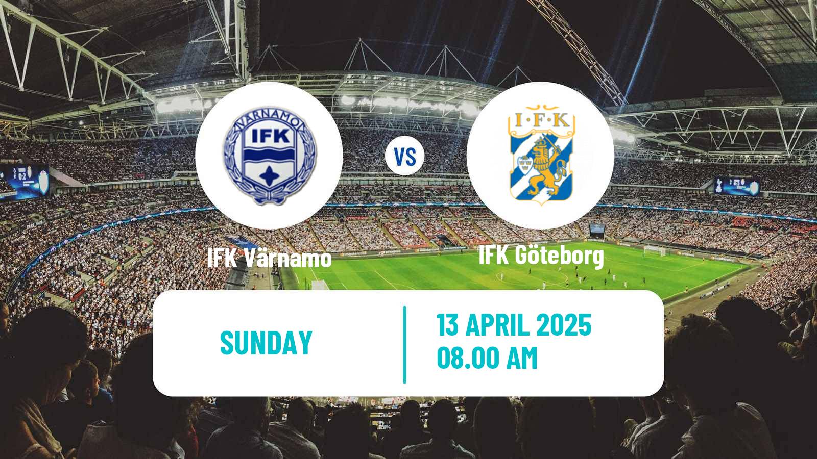 Soccer Swedish Allsvenskan Värnamo - IFK Göteborg