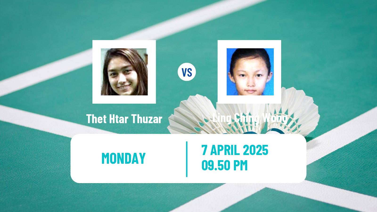 Badminton BWF Asia Championships Women Thet Htar Thuzar - Ling Ching Wong