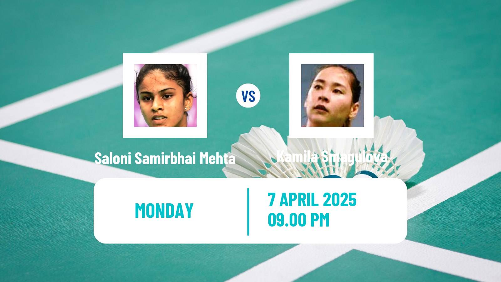 Badminton BWF Asia Championships Women Saloni Samirbhai Mehta - Kamila Smagulova