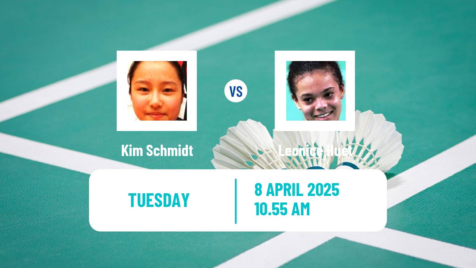 Badminton BWF European Championship Women Kim Schmidt - Leonice Huet