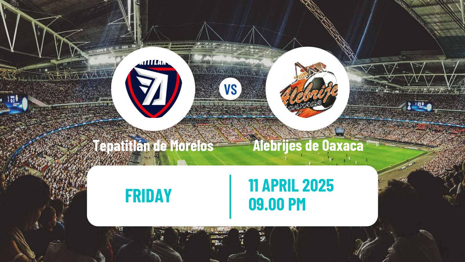 Soccer Mexican Liga de Expansion MX Tepatitlán de Morelos - Alebrijes de Oaxaca
