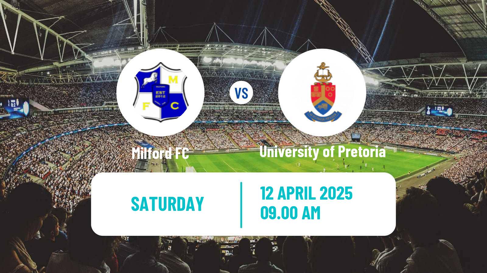 Soccer South African First Division Milford - University of Pretoria
