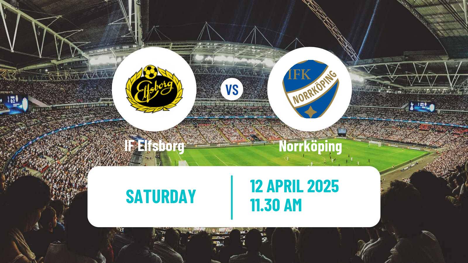 Soccer Swedish Allsvenskan Elfsborg - Norrköping