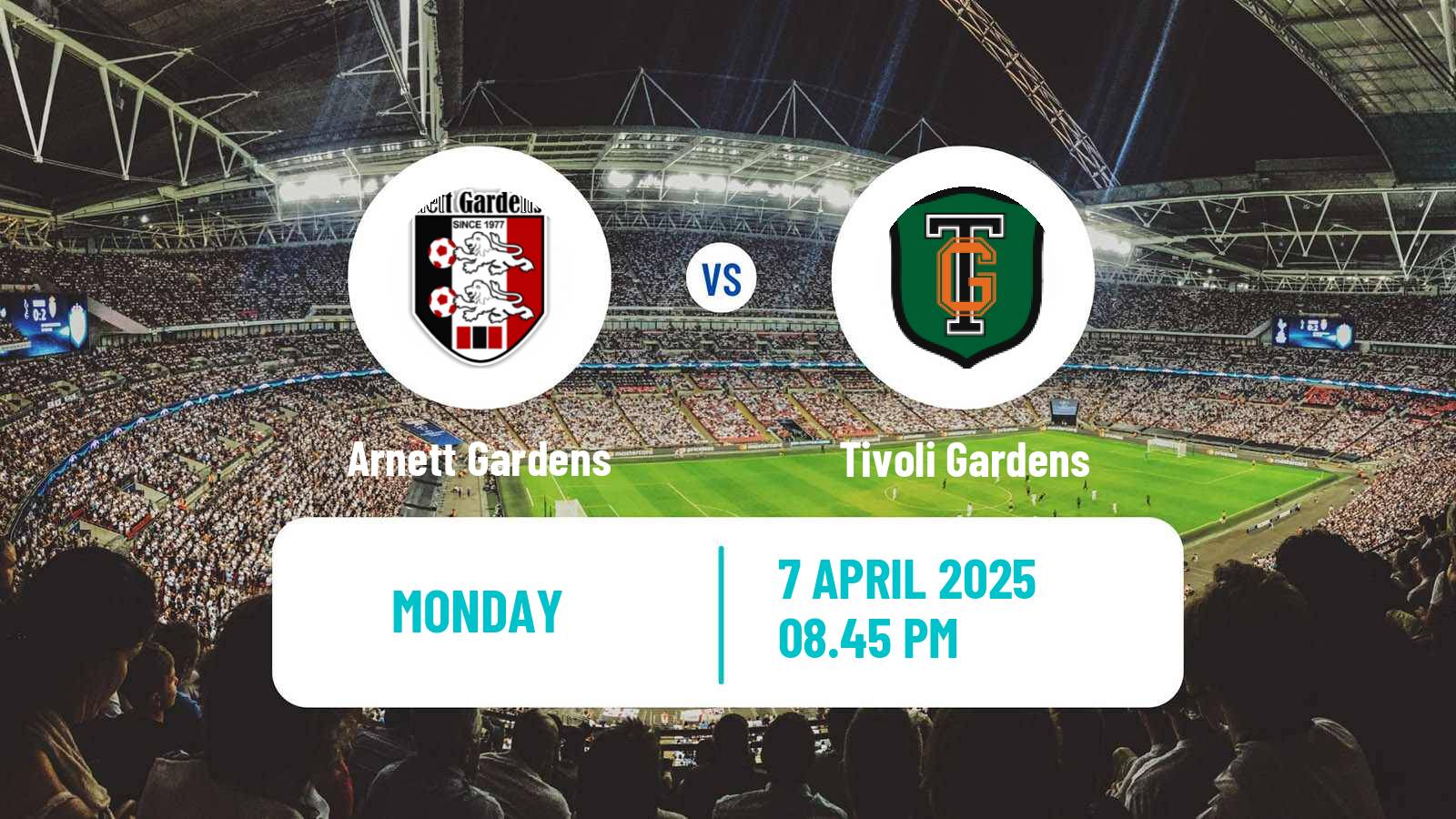 Soccer Jamaica National Premier League Arnett Gardens - Tivoli Gardens