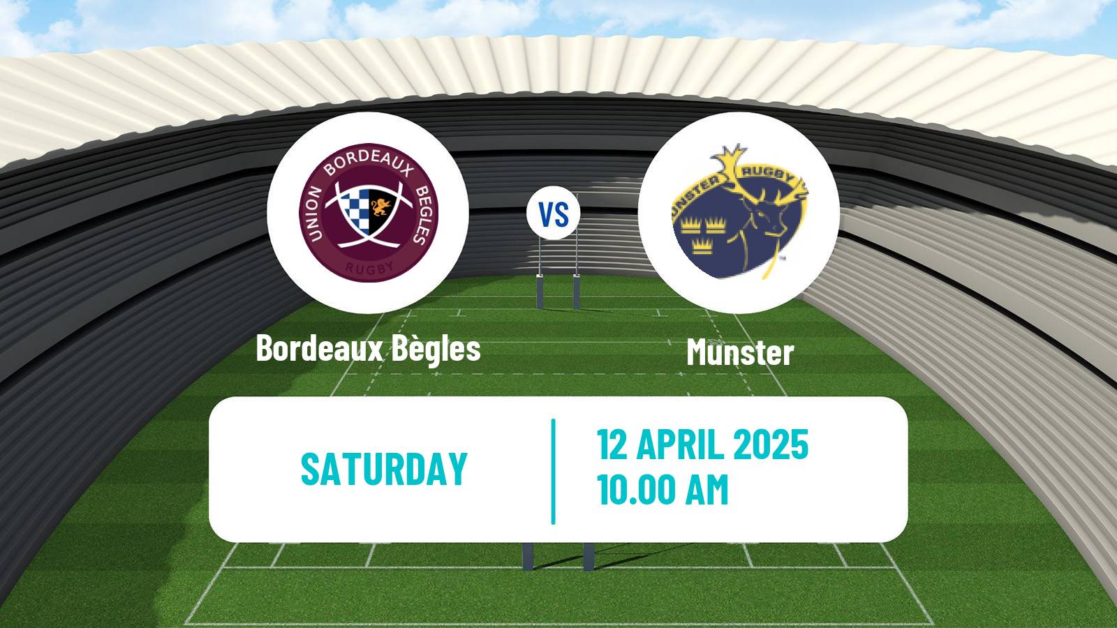 Rugby union European Rugby Champions Cup Bordeaux Bègles - Munster