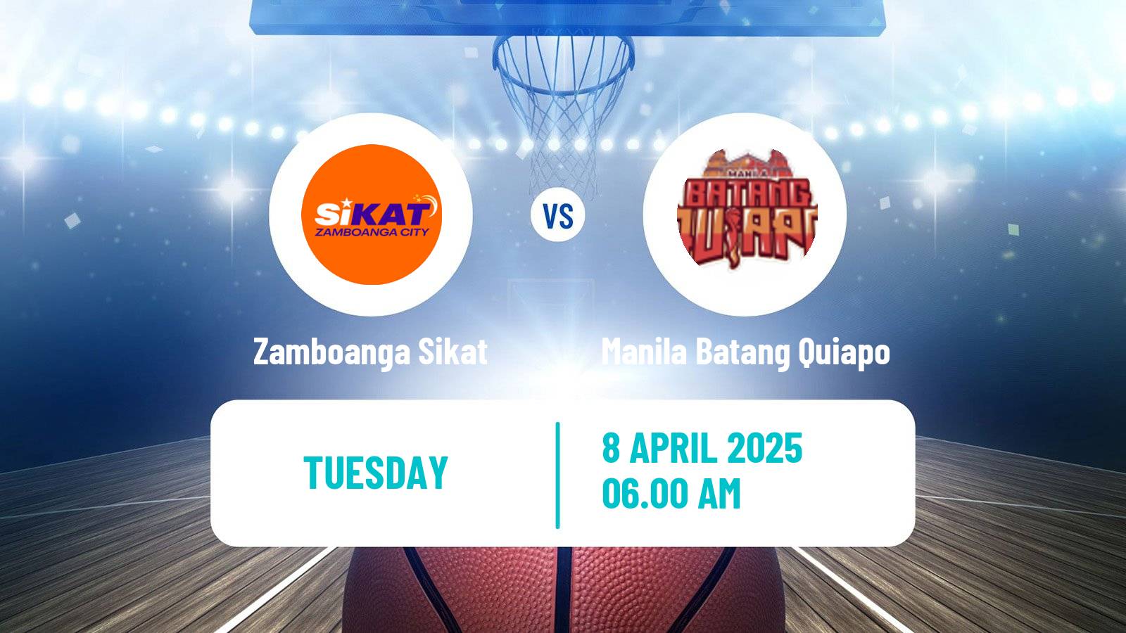 Basketball Philippines MBPL  Zamboanga Sikat - Manila Batang Quiapo