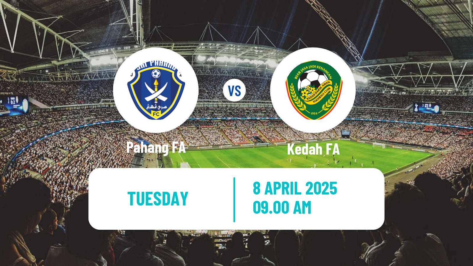 Soccer Malaysian Super League Pahang - Kedah FA