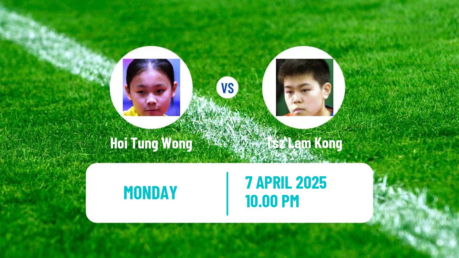 Table tennis Wtt Contender Taiyuan Women Hoi Tung Wong - Tsz Lam Kong